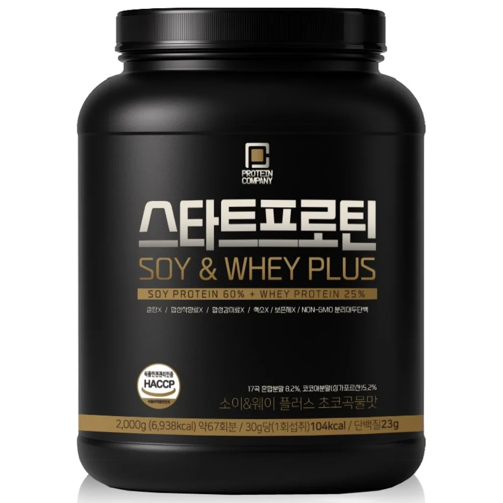 쿠팡 당제로 스타트프로틴 SOY&WHEY PLUS 초코곡물맛 2kg