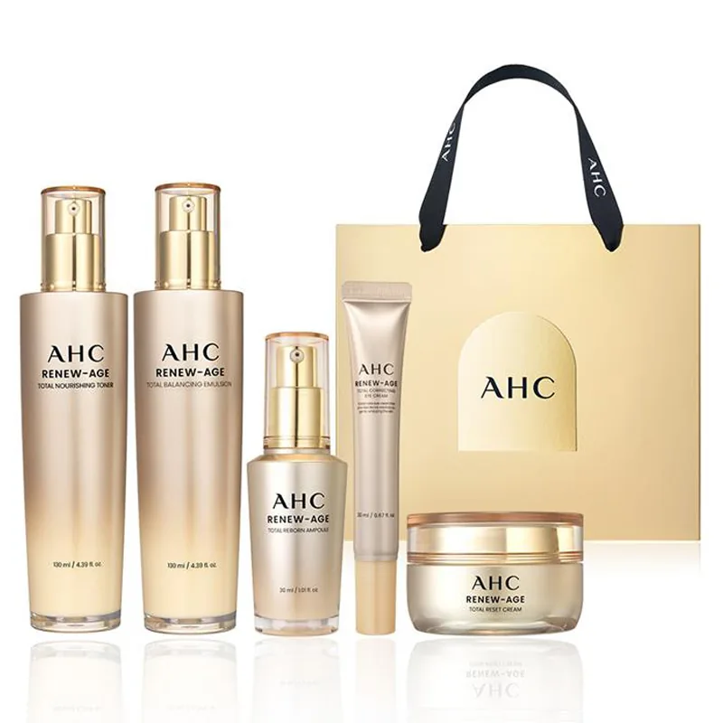 쿠팡 AHC 리뉴에이지 토탈 4종 + 아이크림 20ml 기프트 세트