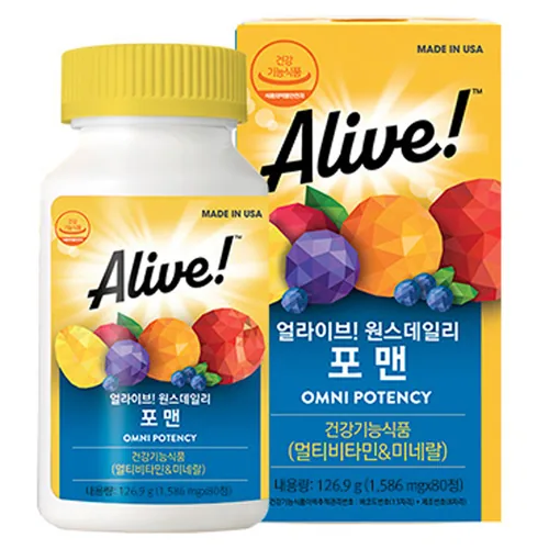 쿠팡 얼라이브 원스데일리 포 맨 멀티비타민 80정