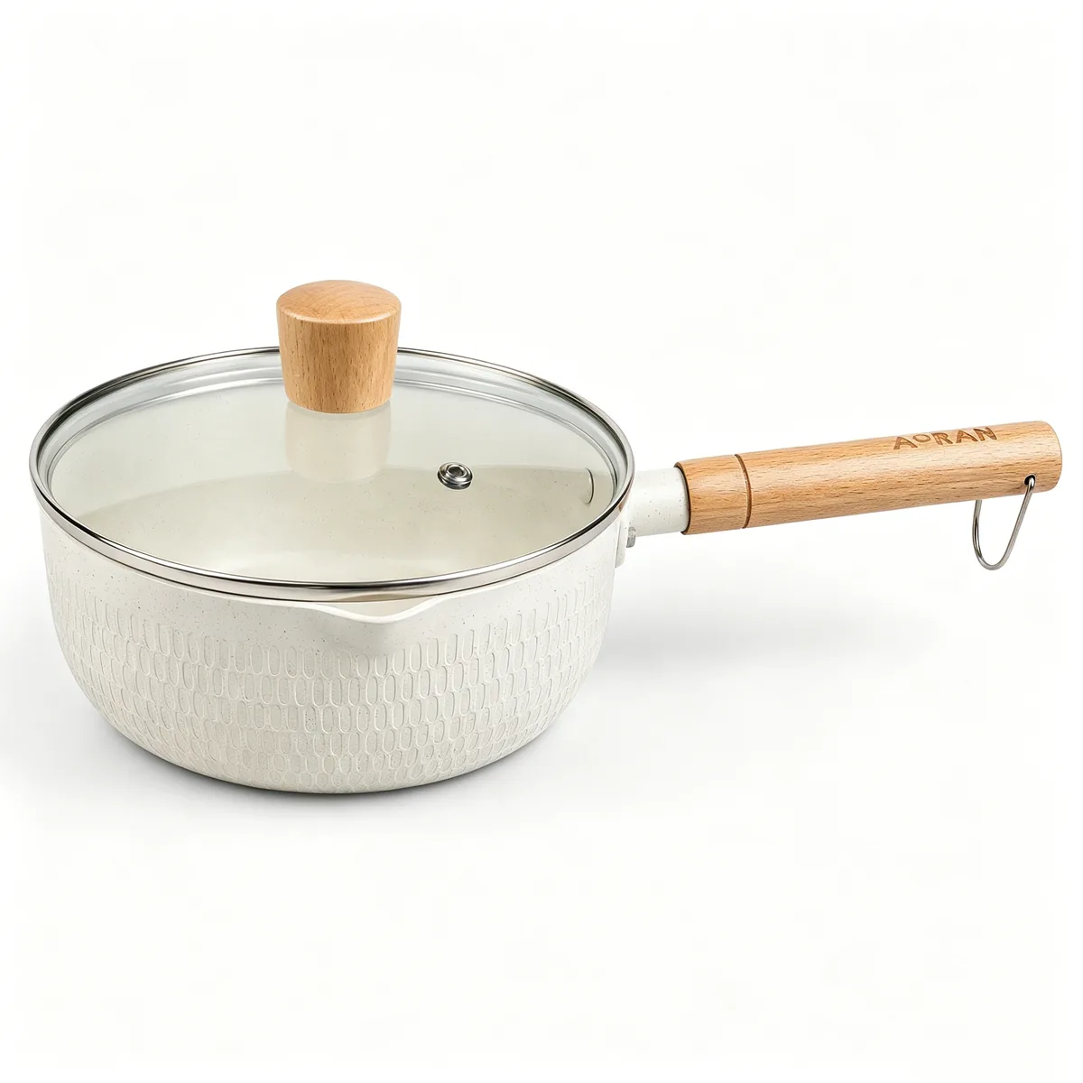쿠팡 AORAN 스노우 편수냄비 인덕션 가스렌지 겸용 크림아이보리 18cm 1개