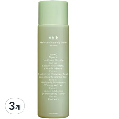 쿠팡 아비브 어성초 카밍 토너 스킨부스터 200ml 3개