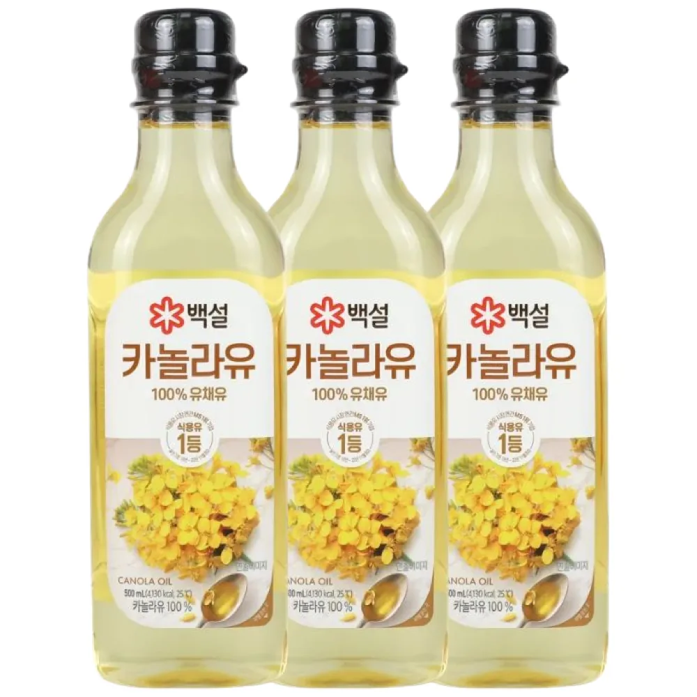 쿠팡 백설 카놀라유 500ml