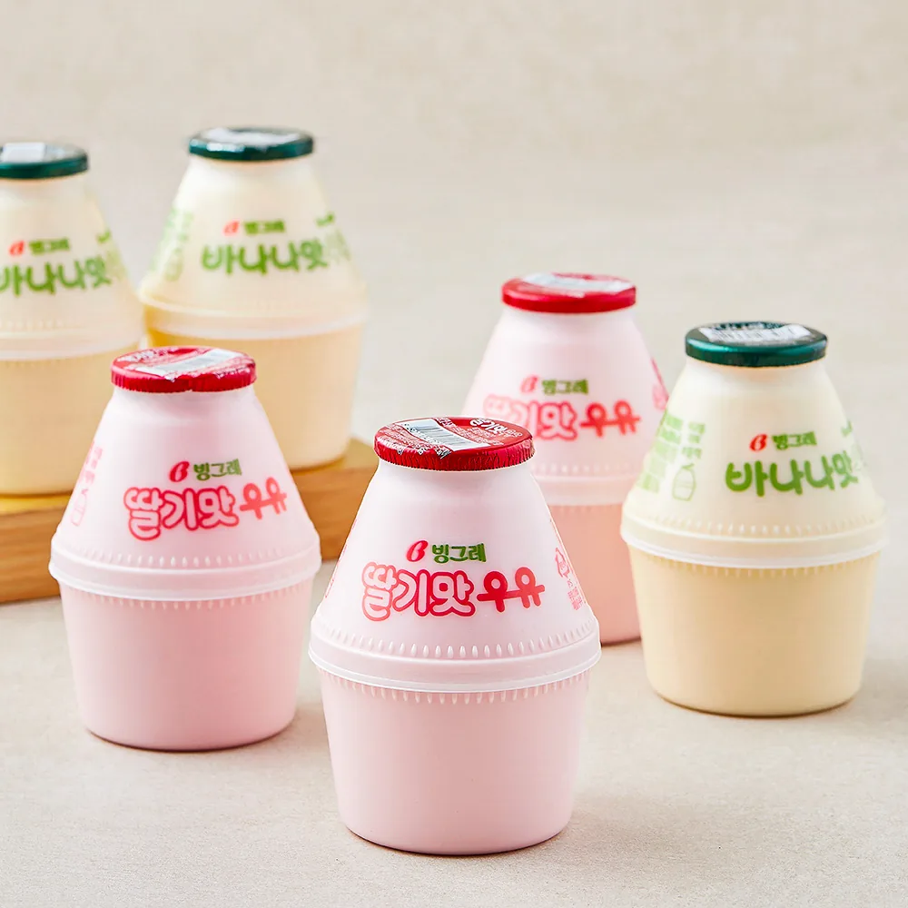쿠팡 바나나맛우유 240ml x 3개입 + 딸기맛우유 240ml x 3개입 세트