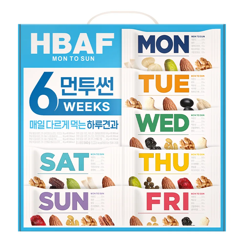 쿠팡 바프 먼투썬 6주 하루견과 840g