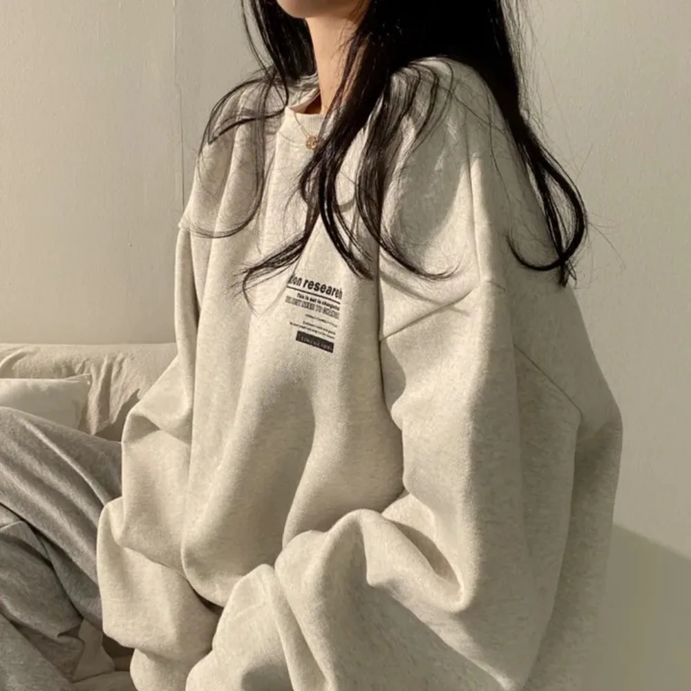 쿠팡 베르슈어 오버핏 프린팅 캐주얼 맨투맨