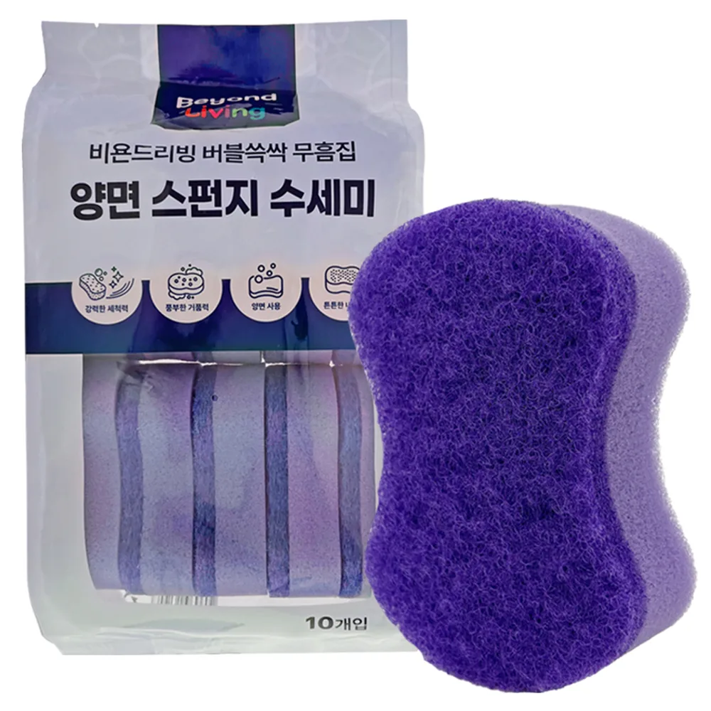 쿠팡 비욘드리빙 버블쓱싹 양면 스펀지 수세미