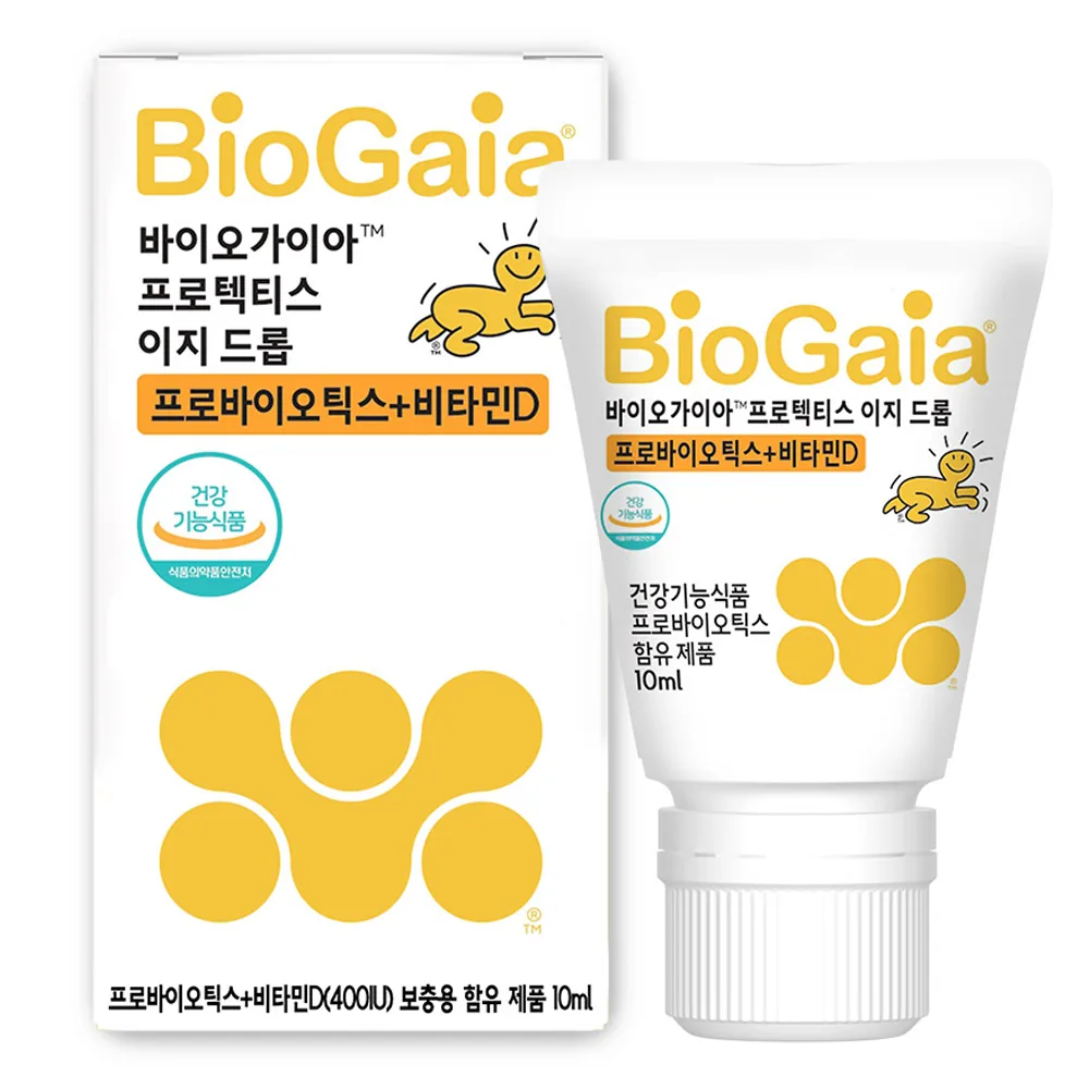 쿠팡 바이오가이아 프로텍티스 이지드롭 프로바이오틱스 + 비타민 D 영양제