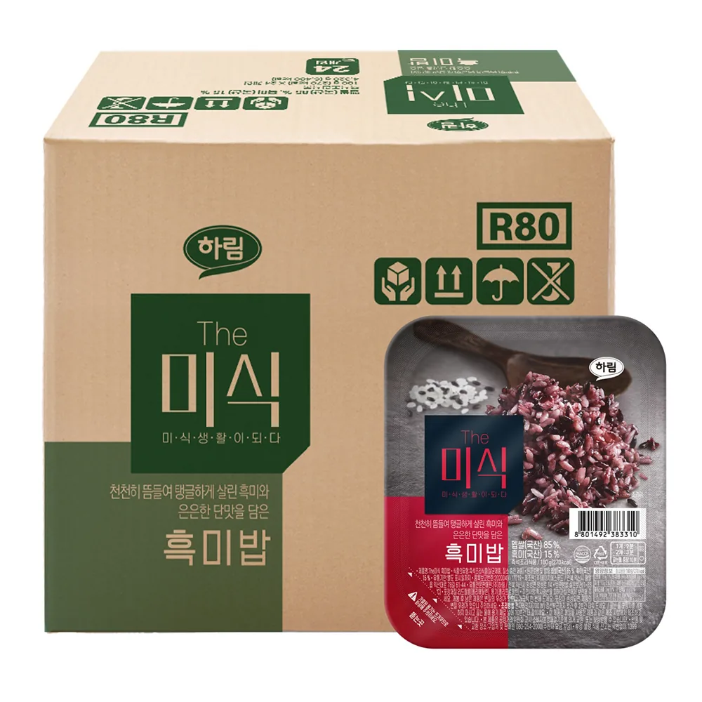 쿠팡 더미식 흑미밥 180g 24개