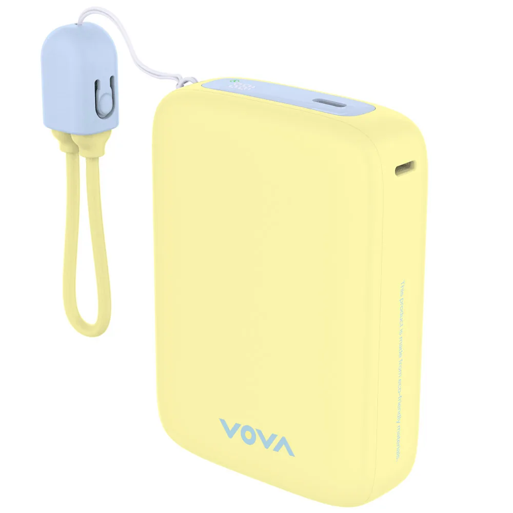 쿠팡 보바 그립 22.5W 고속충전 보조배터리 20000mAh 옐로우 VA-123