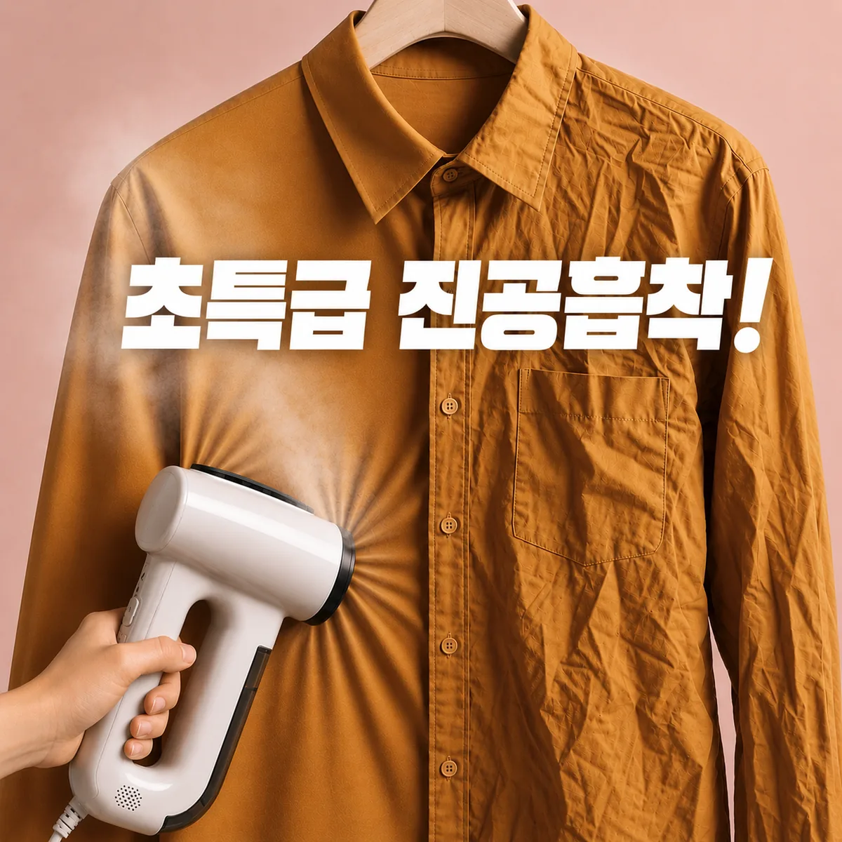 쿠팡 브리브 진공 스팀다리미 흡착 미니 핸디형