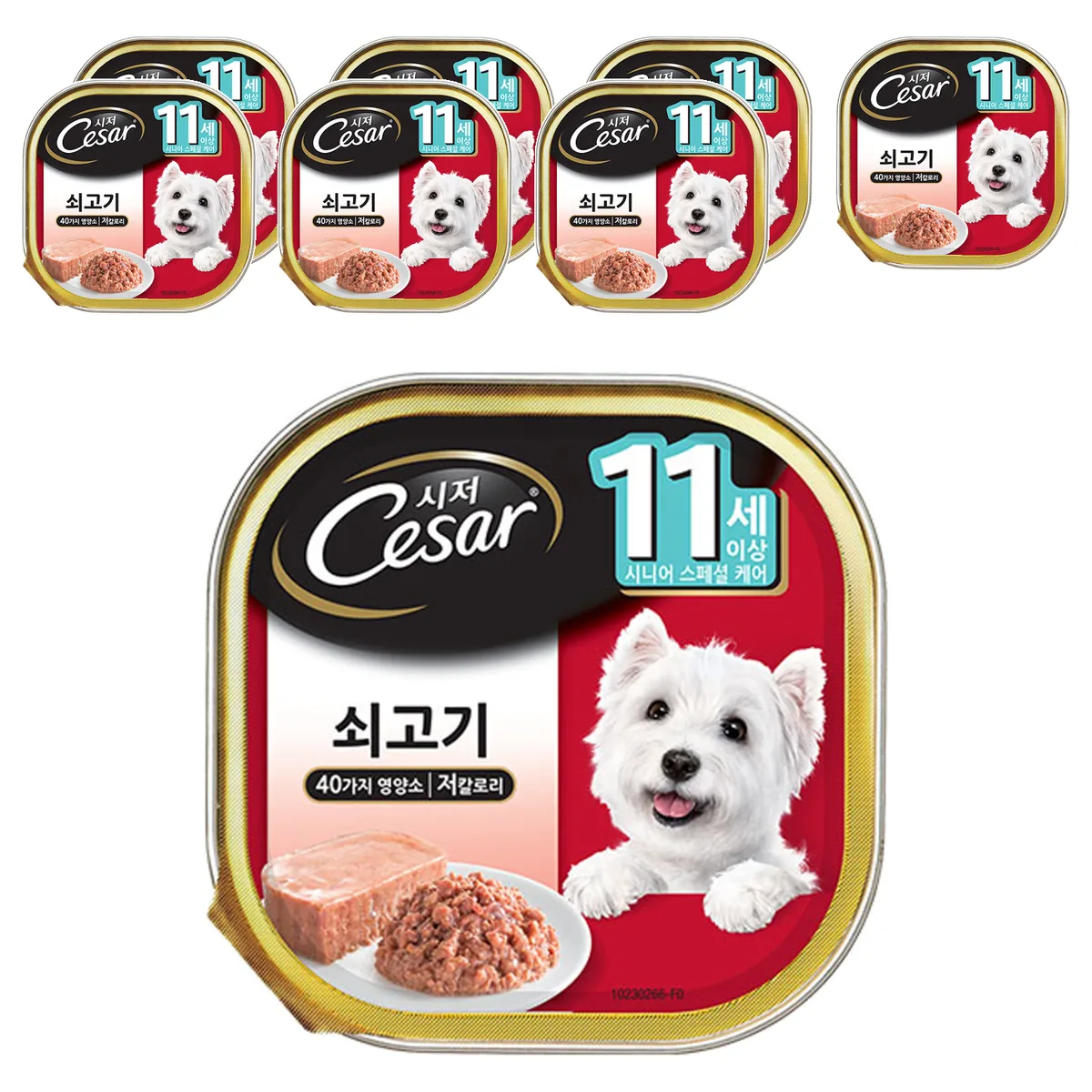 쿠팡 시저 11세 이상 시니어 강아지 주식캔