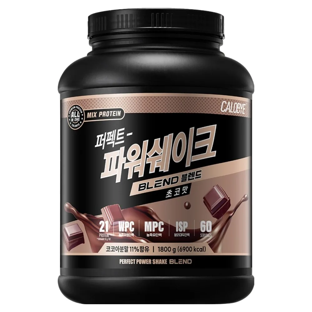 쿠팡 칼로바이 퍼펙트 파워쉐이크 블렌드 단백질쉐이크 초코맛 60회분