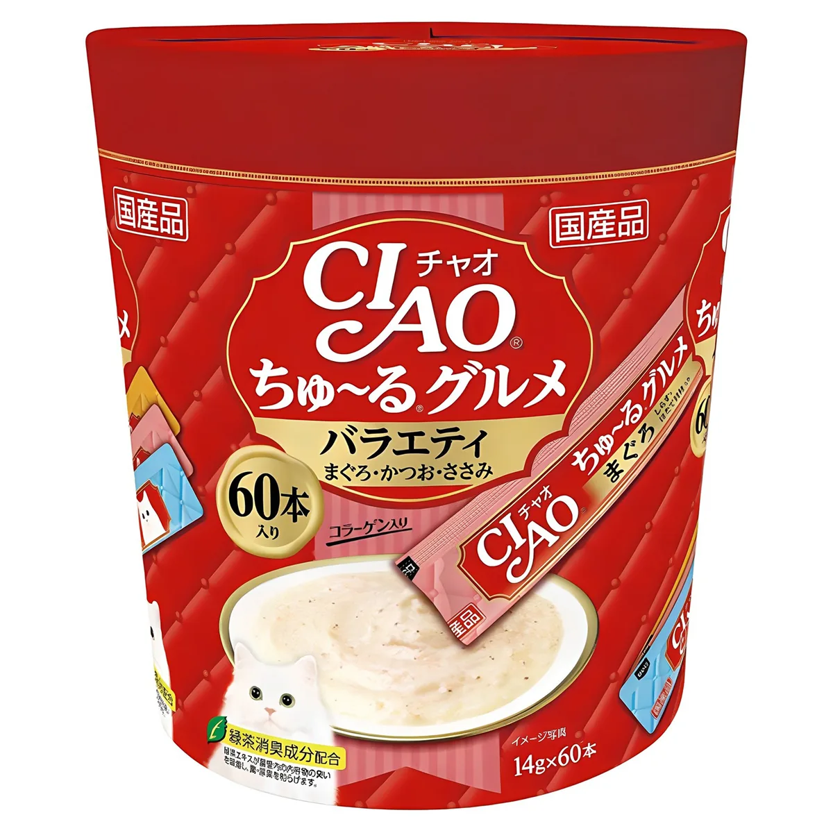 쿠팡 챠오츄르 고양이 구루메 버라이어티 간식 60p
