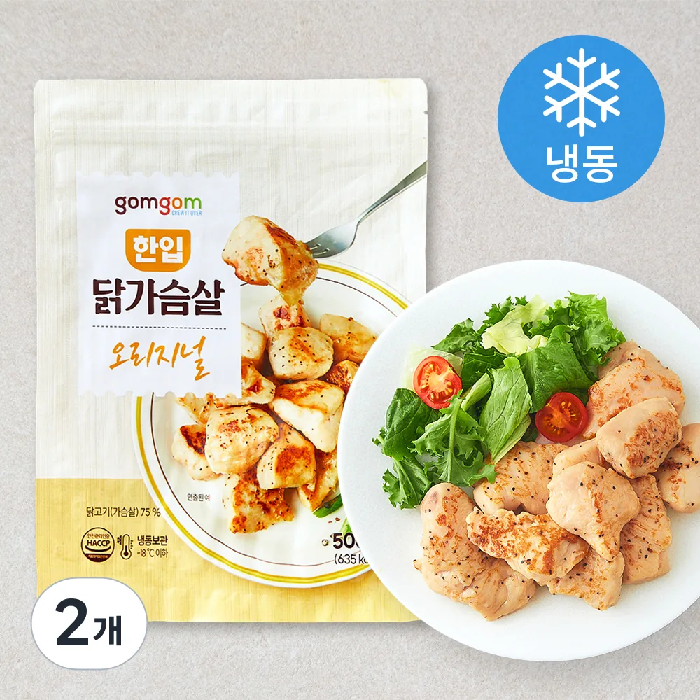 쿠팡 곰곰 한입 닭가슴살 오리지널 (냉동)
