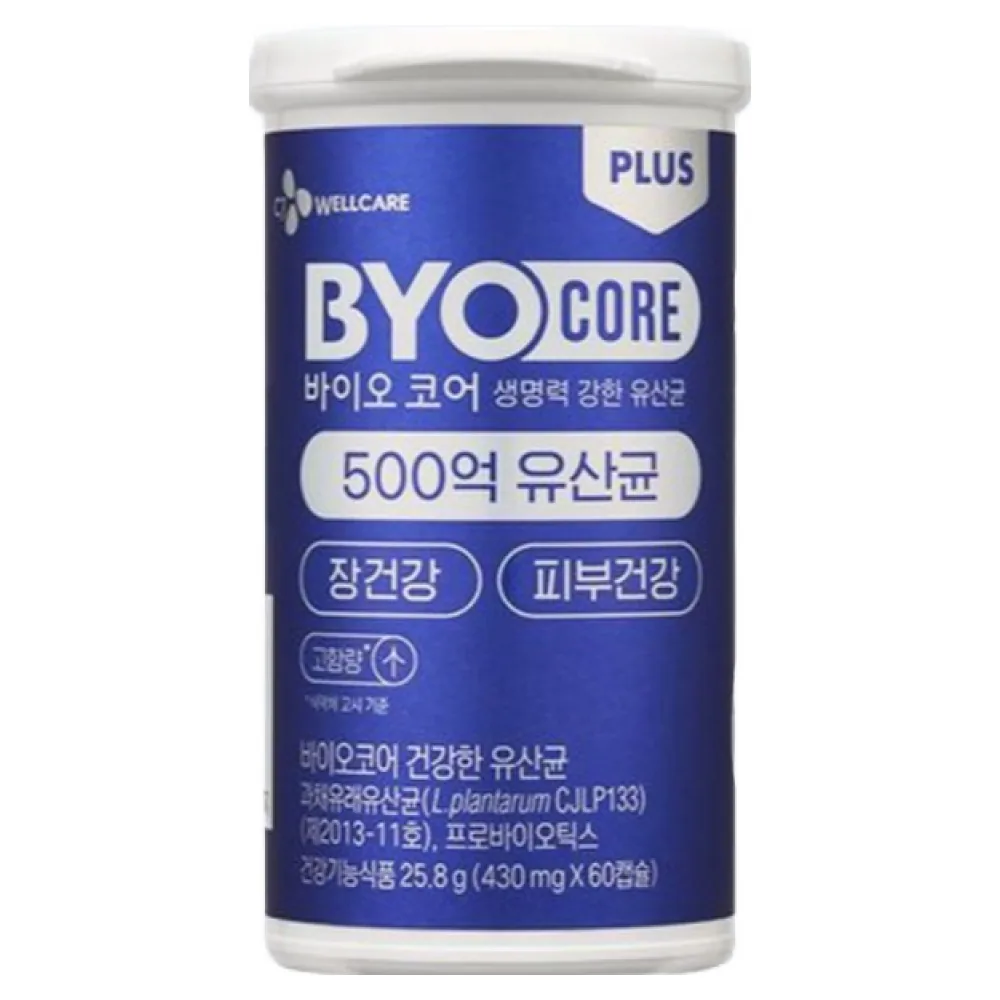 쿠팡 CJ 바이오코어 건강한 생유산균 고함량 특허유산균 3개 60정