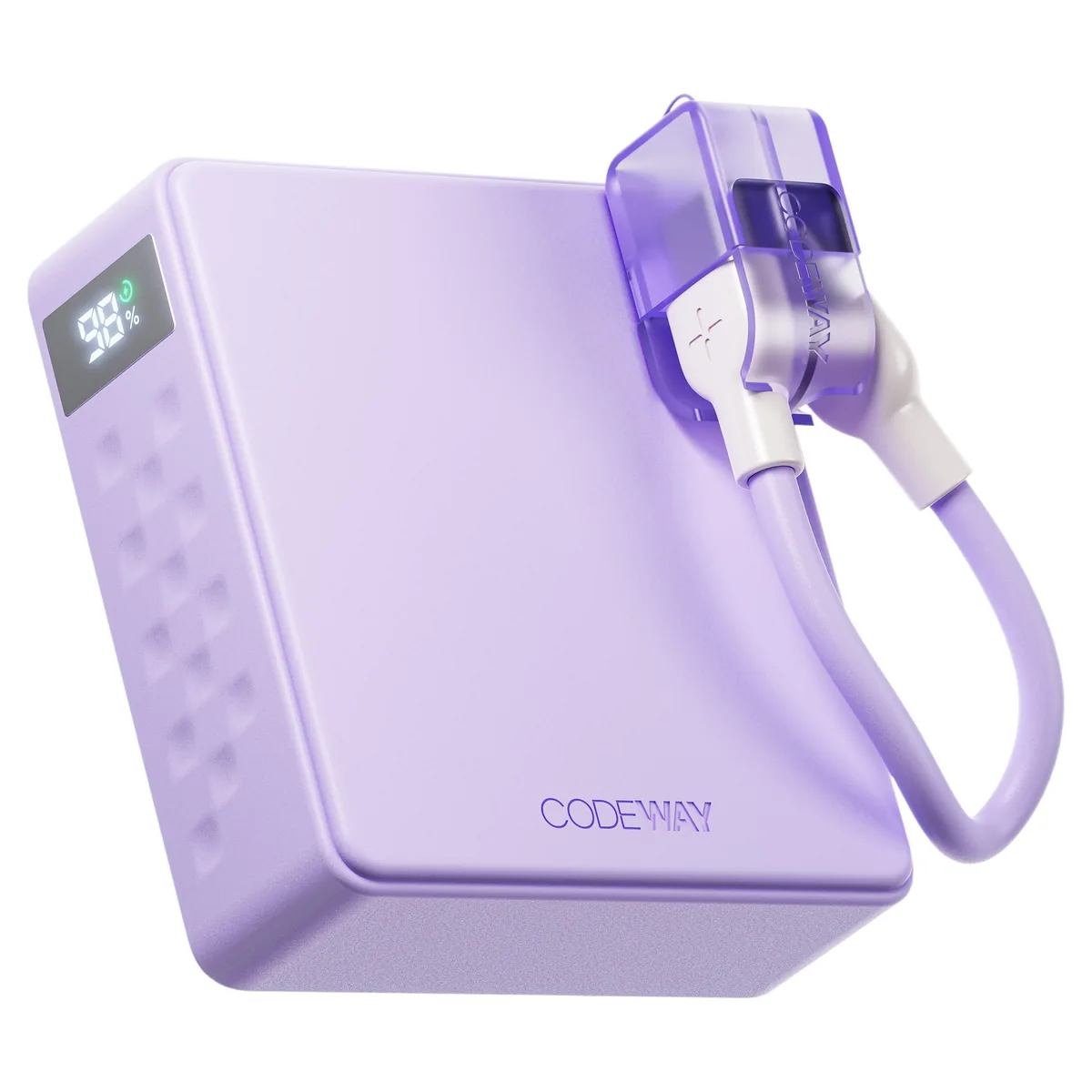 쿠팡 코드웨이 미니 고속충전 보조배터리 10000mAh + C타입 초고속충전 케이블 옐로우