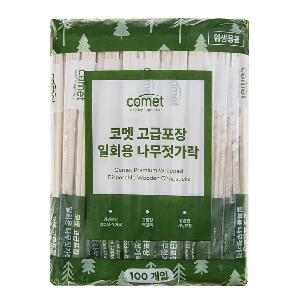 쿠팡 코멧 고급포장 일회용 나무젓가락