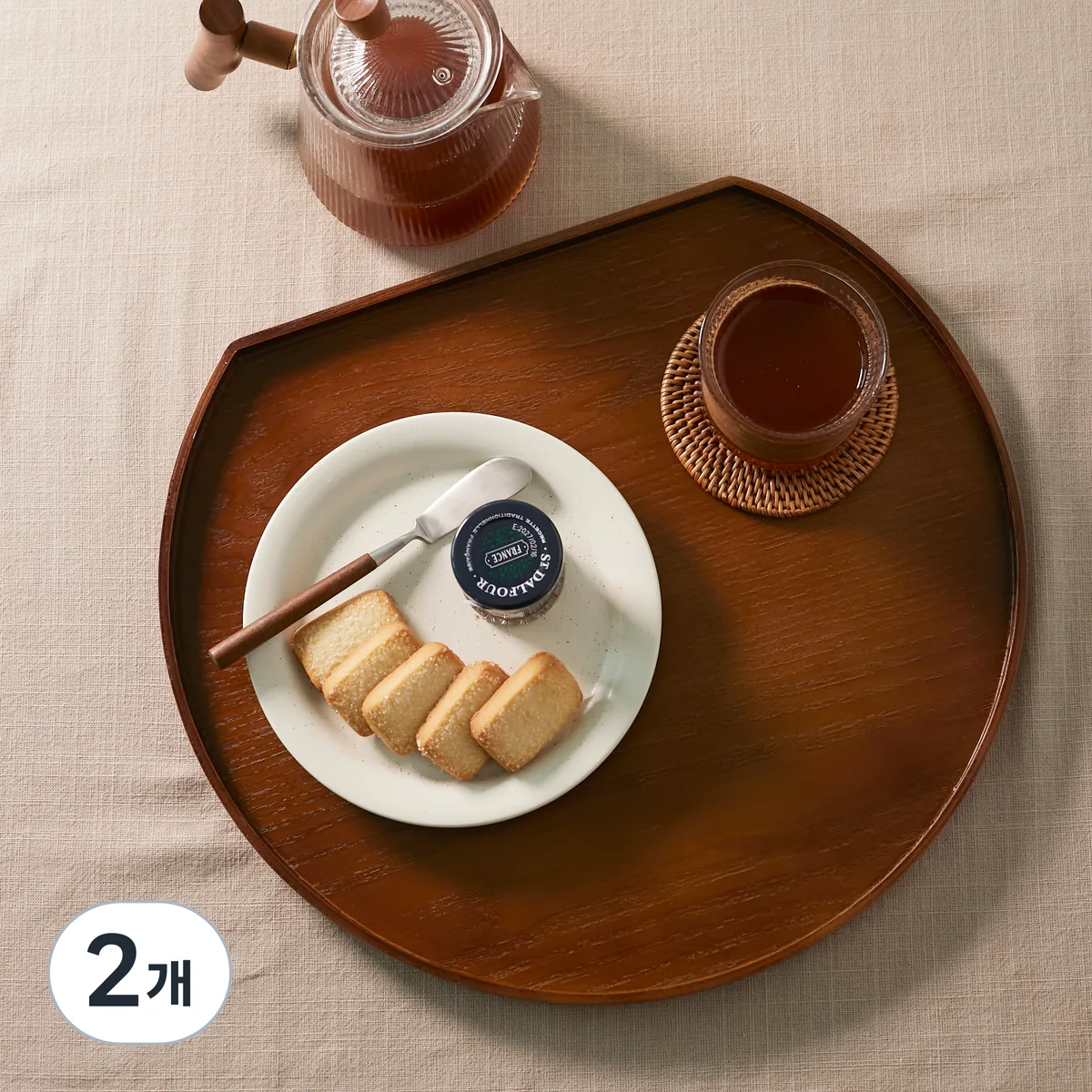 쿠팡 코멧 홈 반달 애쉬 트레이