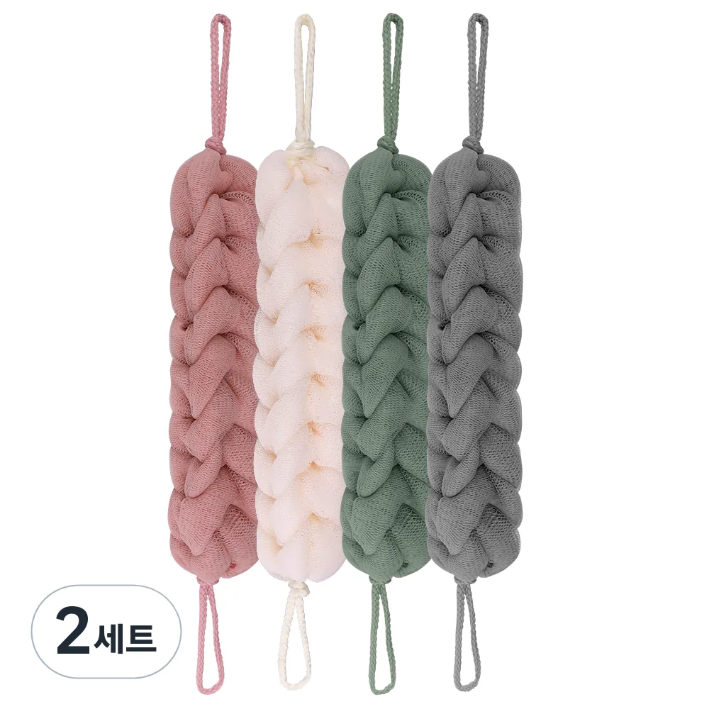 쿠팡 코멧 홈 파스텔 롱 샤워타올 4종 세트