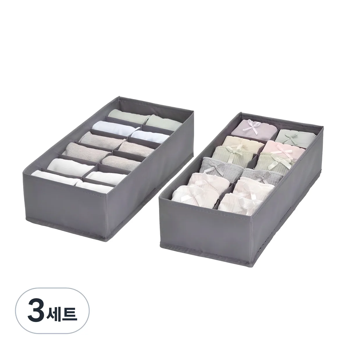 쿠팡 코멧 홈 프리미엄 속옷정리함 12칸 2개입
