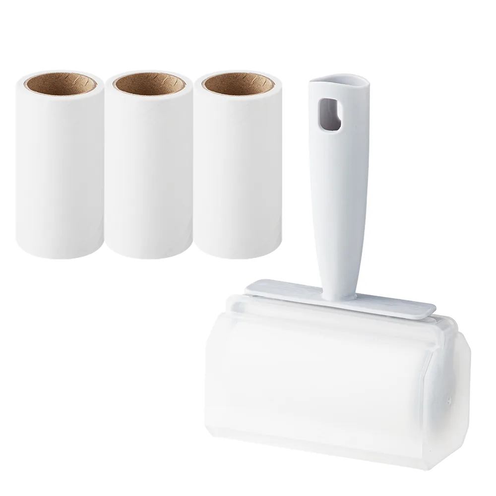 쿠팡 코멧 T자형 사선컷팅 테이프 클리너 핸들 + 거치대 + 리필 4개 (10cm x 8m)