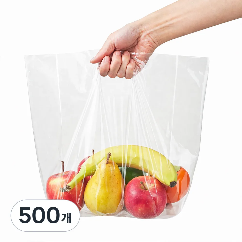 쿠팡 코멧 투명한 무지 비닐 PE 쇼핑백