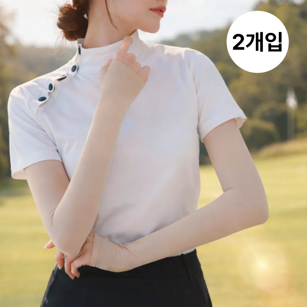 쿠팡 시크도트 냉감소재 자외선차단 손등커버 골프 쿨토시