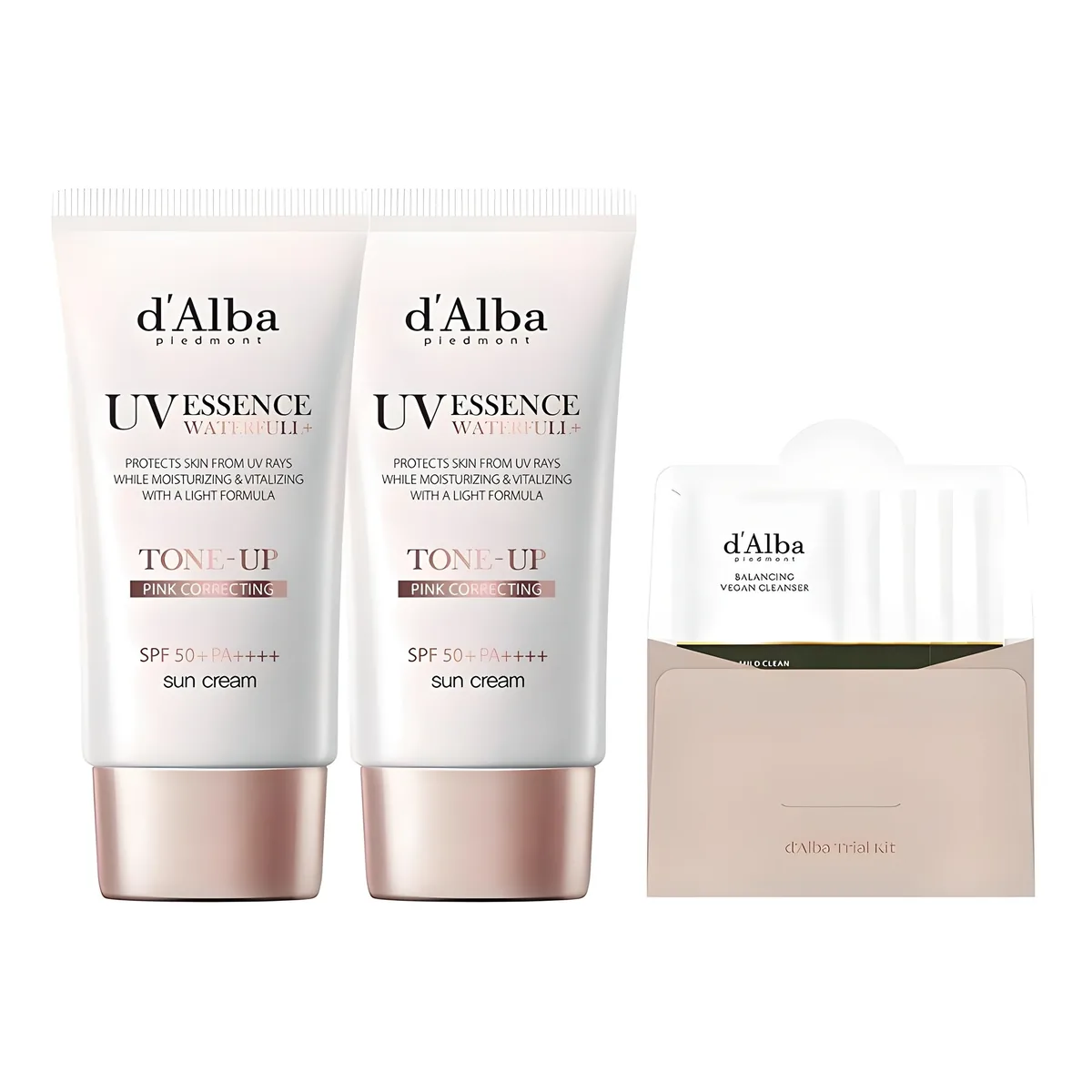 쿠팡 달바 워터풀 톤업 선크림 SPF50+ PA++++ 50ml 2p + 샘플 키트 15ml 세트