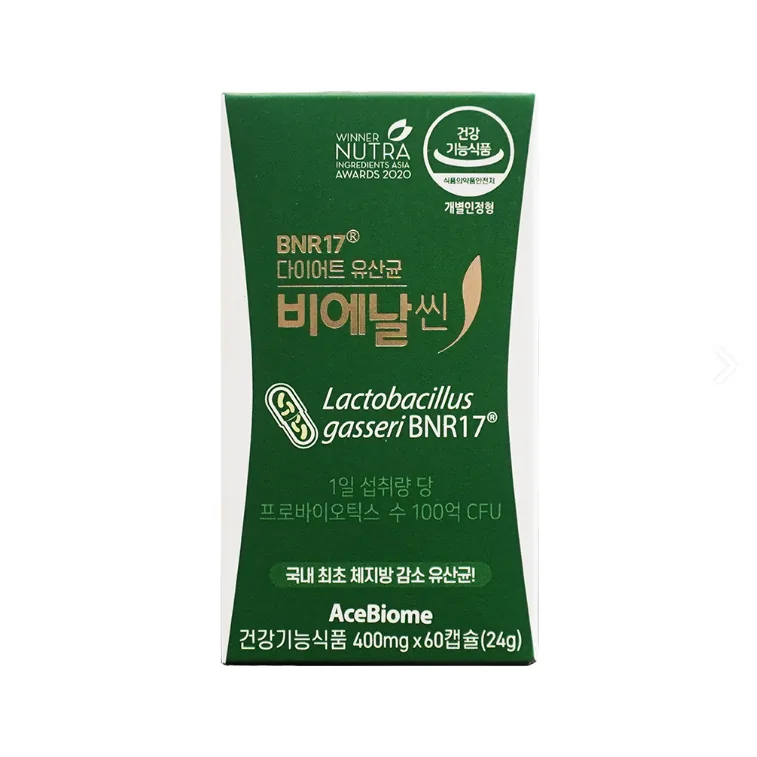 쿠팡 비에날씬 BNR17 다이어트 유산균 3박스 400mg 60캡슐