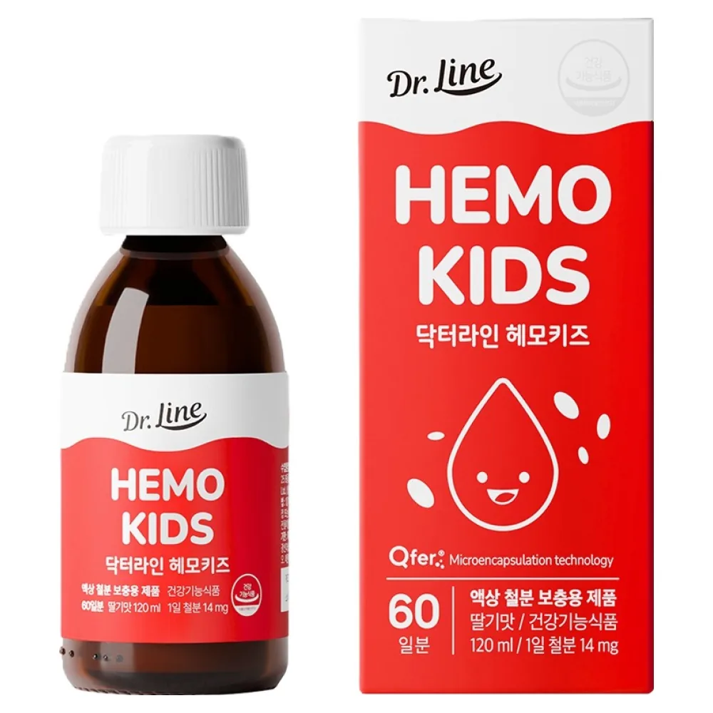 쿠팡 닥터라인 헤모키즈 딸기맛 유아철분제
