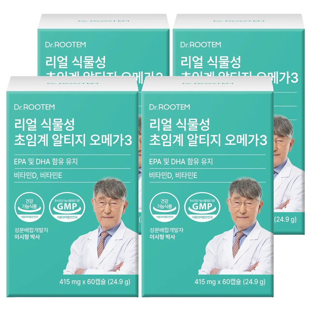 쿠팡 닥터루템 리얼 식물성 초임계 알티지 오메가3 60정 4개