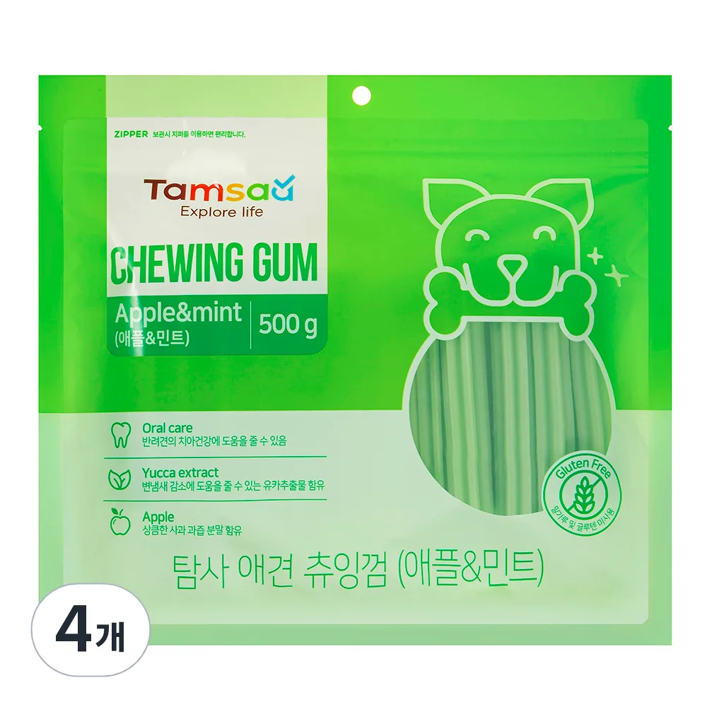 쿠팡 탐사 강아지 덴탈 츄잉껌 500g