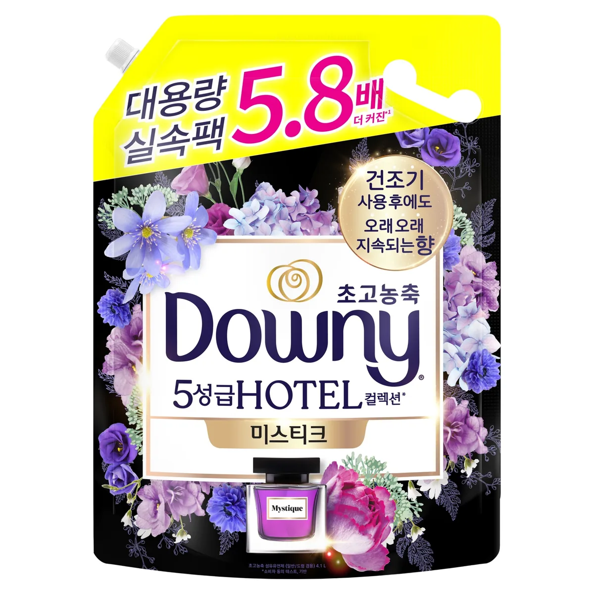 쿠팡 다우니 초고농축 호텔 컬렉션 섬유유연제 미스티크 리필