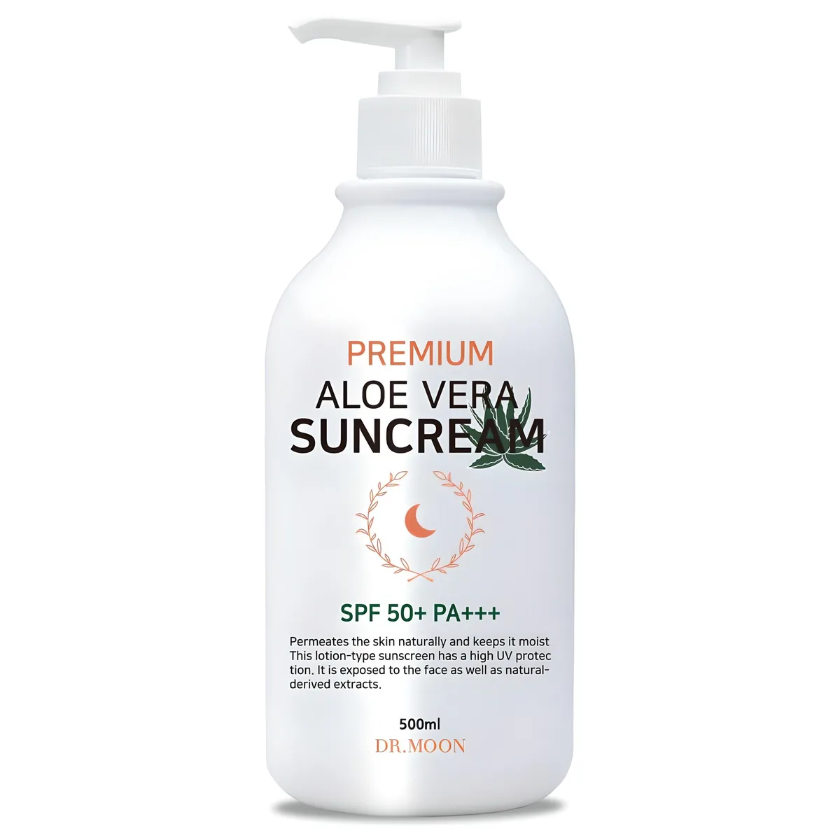 쿠팡 DRMOON 프리미엄 알로에베라 선크림 SPF50+ PA+++