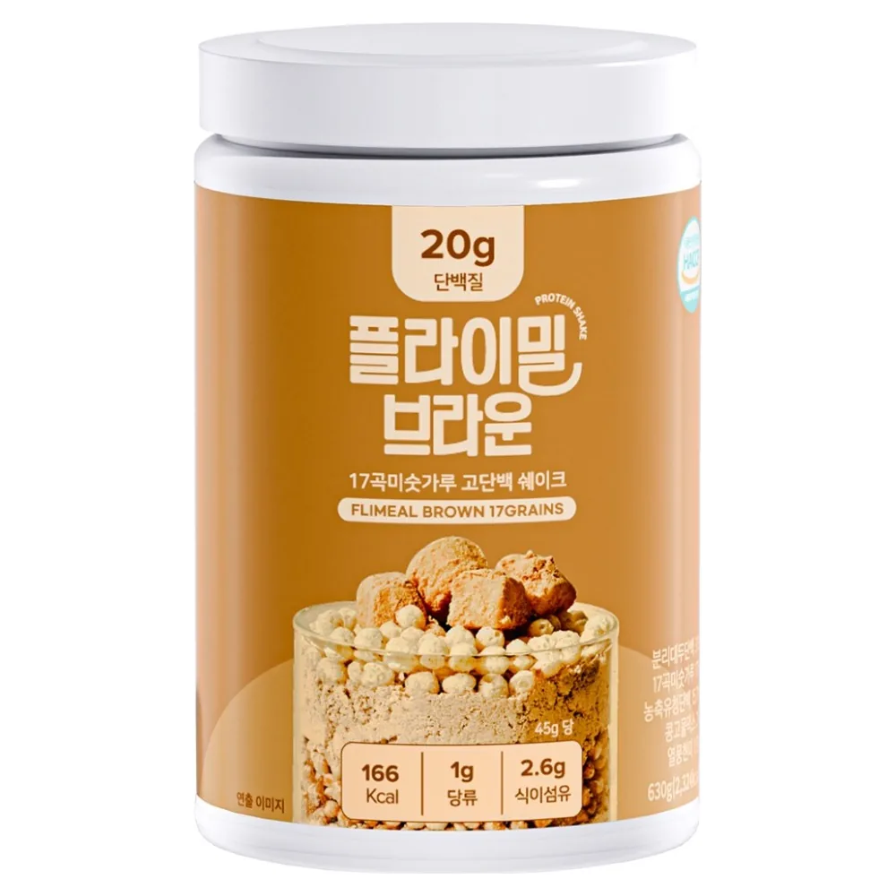 쿠팡 플라이밀 브라운 17곡미숫가루 고단백 쉐이크