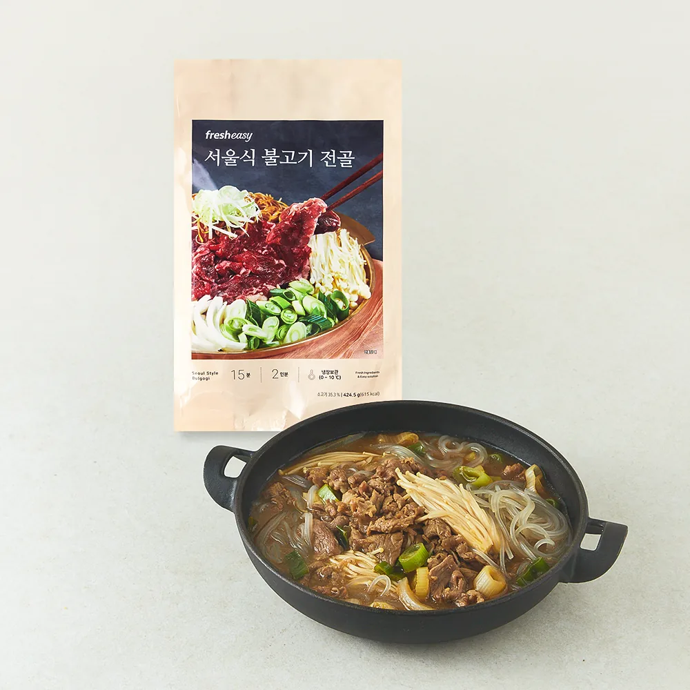 쿠팡 프레시지 서울식 불고기 전골 밀키트 2인분 424.5g