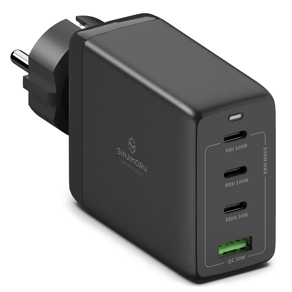 쿠팡 신지모루 오피디 100W GaN PD 4포트 C타입 충전기 블랙