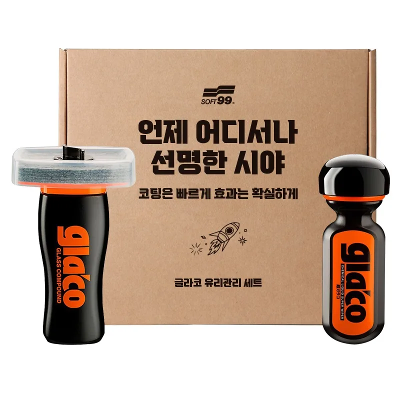 쿠팡 글라코 유막제거제 100ml G47 + 장기지속형 유리발수 코팅제 70ml G19