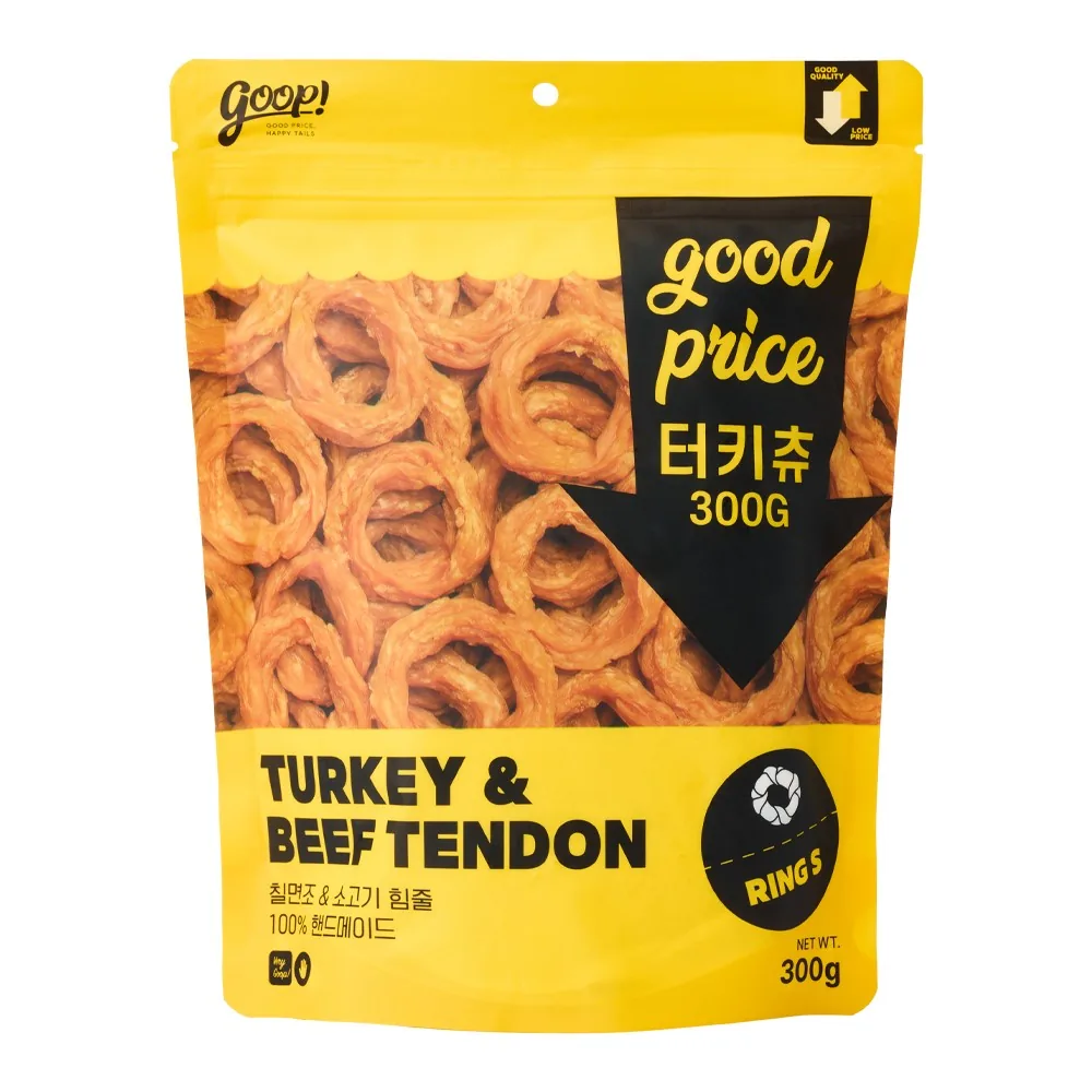 쿠팡 구프 터키츄 강아지간식 육포 300g