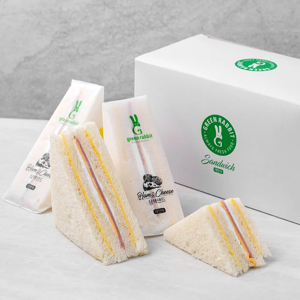 쿠팡 그린래빗 삼색샌드위치 80g 4개