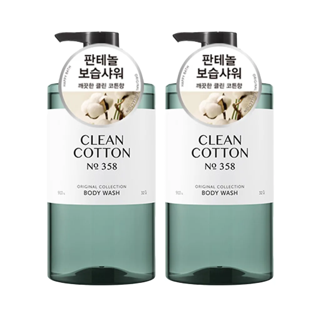 쿠팡 해피바스 오리지널 컬렉션 바디워시 클린코튼향