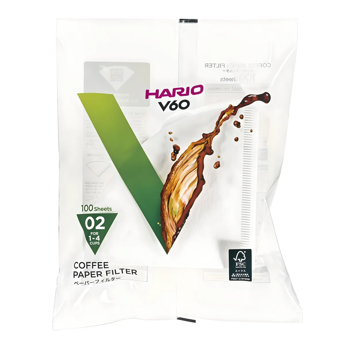 쿠팡 하리오 V60 종이필터 02 화이트 VCF-02-100W