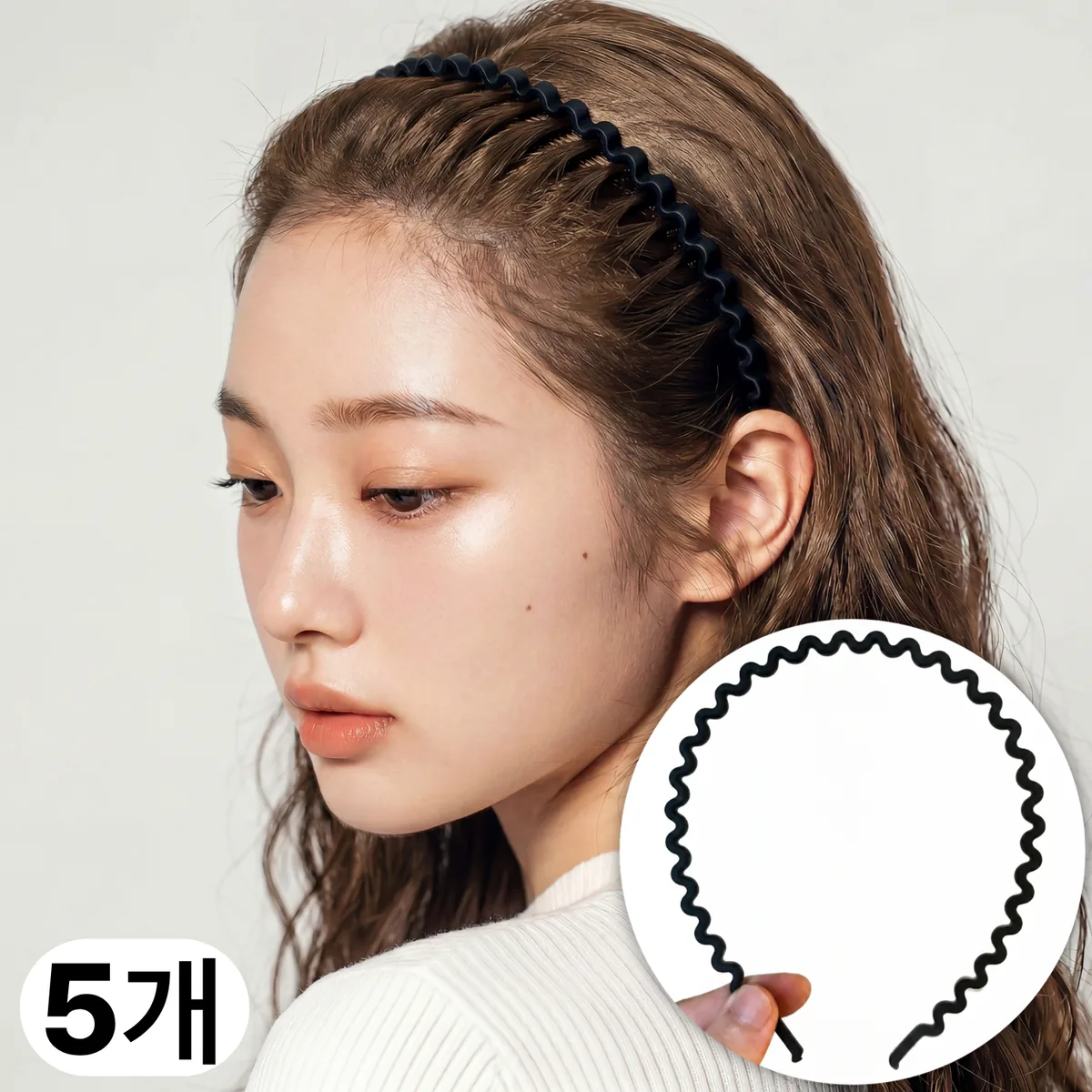 쿠팡 득공드 고탄력 머리 안아픈 머리띠 5종 세트