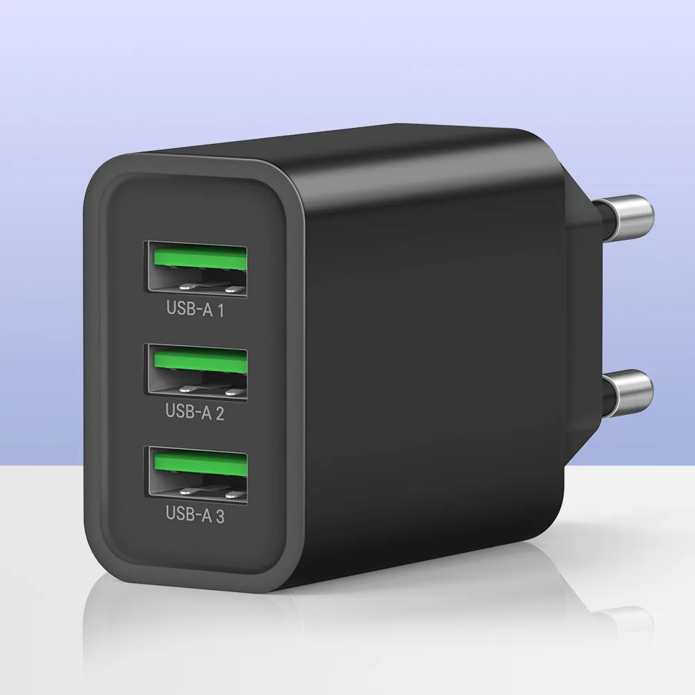 쿠팡 홈플래닛 18W 3포트 USB 멀티 충전기 어댑터