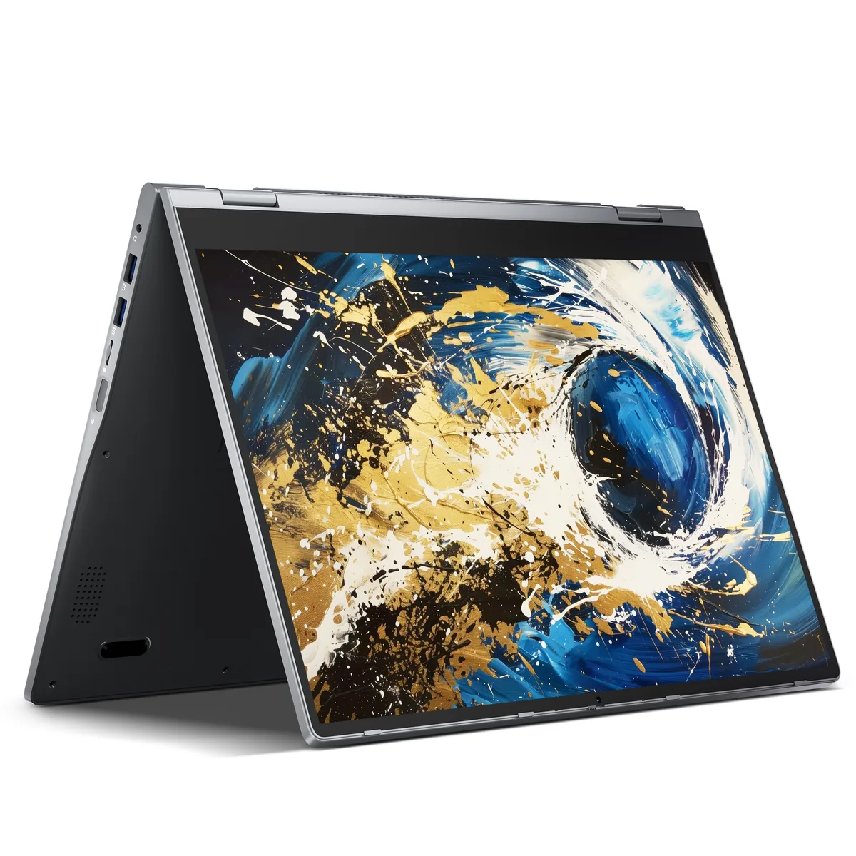 쿠팡 JUMPER 노트북 2-in-1 16인치 접이식 터치스크린 N5095 프로세서 128GB SSD 4GB RAM 지문인식 WiFi6 Windows 11 Home 회색