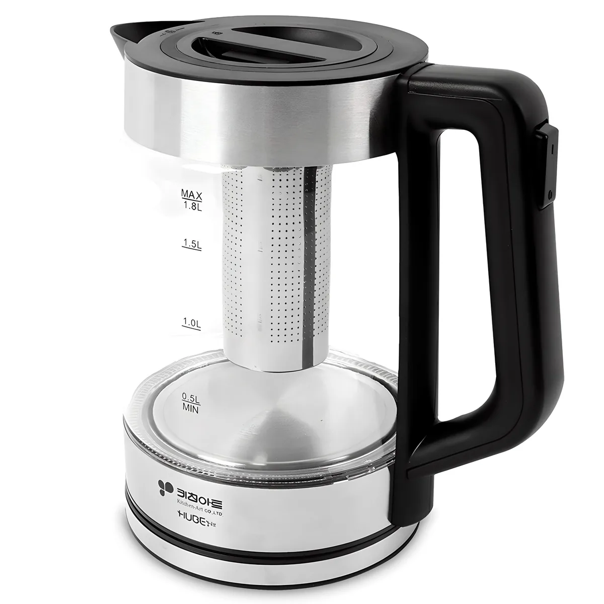 쿠팡 키친아트 허브 유리 티포트 1.8L KAEP-1190NK