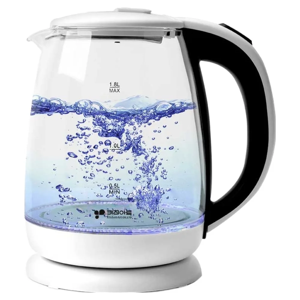 쿠팡 키친아트 유리 무선포트 1.8L KAGP-1818G