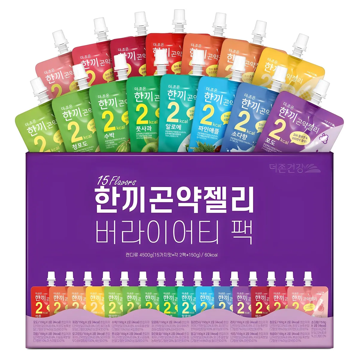 쿠팡 더존건강 한끼 곤약젤리 버라이어티 팩 30개입