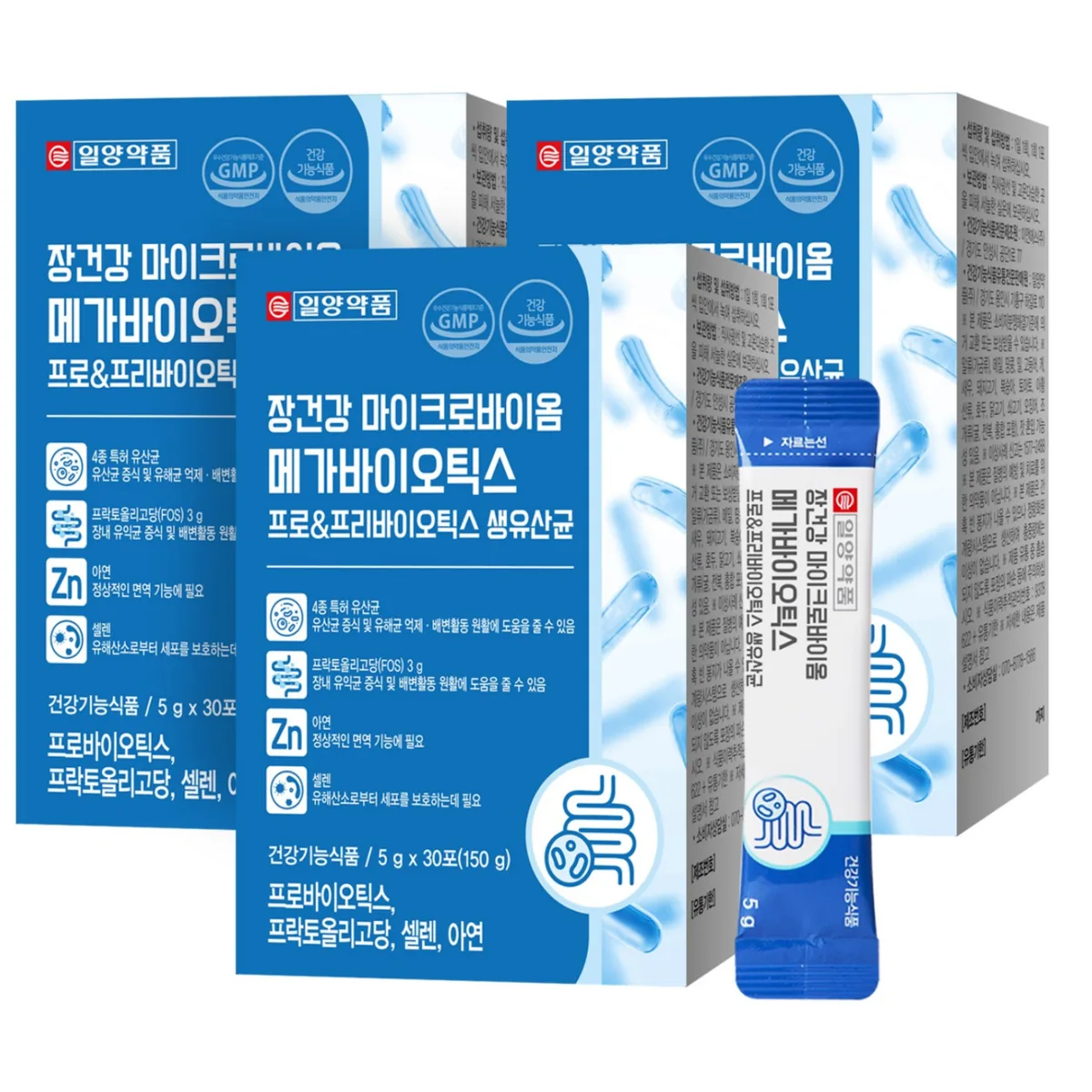 쿠팡 일양약품 장건강 포스트바이오틱스 150g 3개