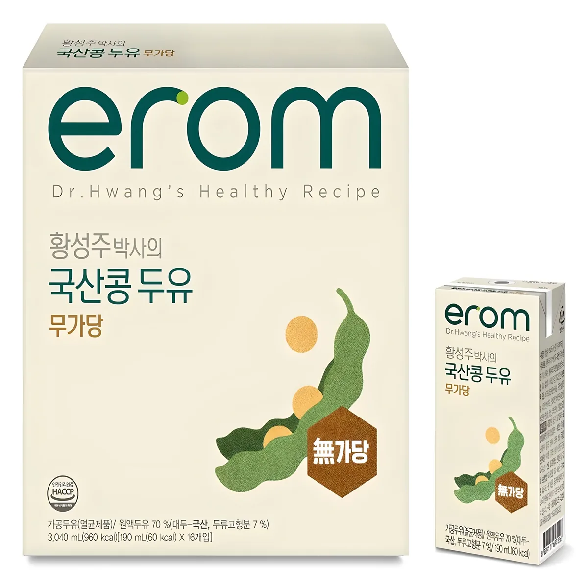 쿠팡 이롬 황성주 박사의 국산콩 두유 무가당